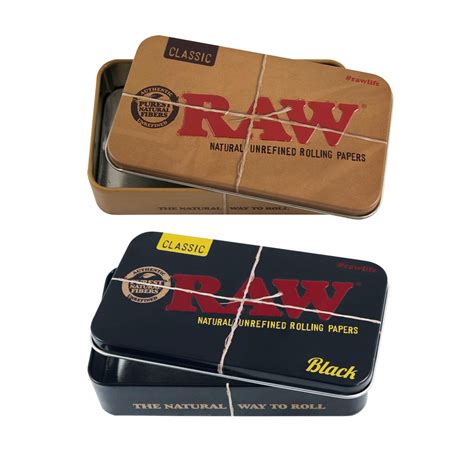 raw metal tin box|RAW.